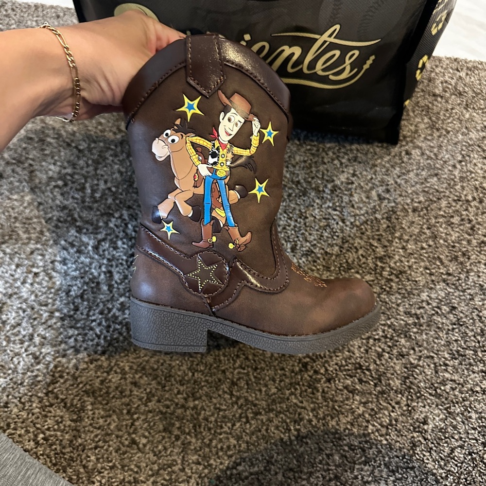 Toy Story Brown Cowboy Boots for Kids